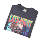 Late Night Visitor Raccoon Classic Tee | Retro Neon | Vintage