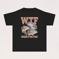 WTF Where's The Fish Youth Kids Tee | Funny Fishing Graphic Shirt