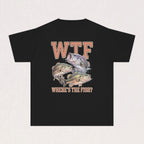 WTF Where's The Fish Youth Kids Tee | Funny Fishing Graphic Shirt