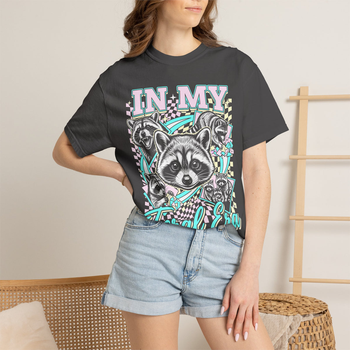 In My Feral Era Raccoon Classic Tee | 90s Vintage | Graphic