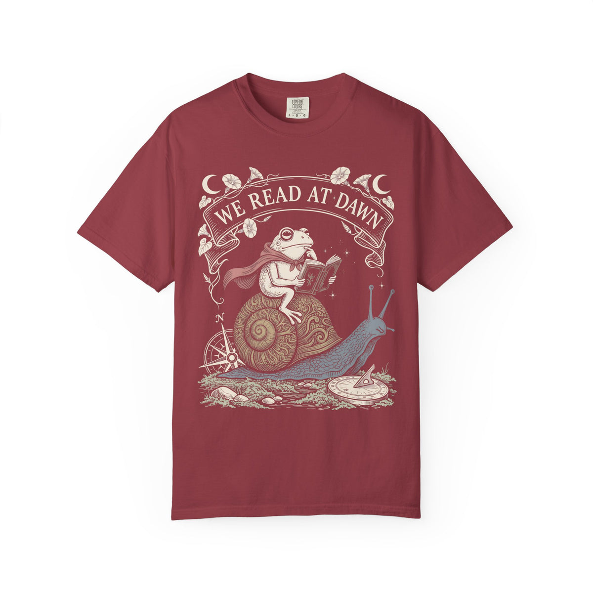 We Read At Dawn Classic Tee | Wizard Toad | Magical Books