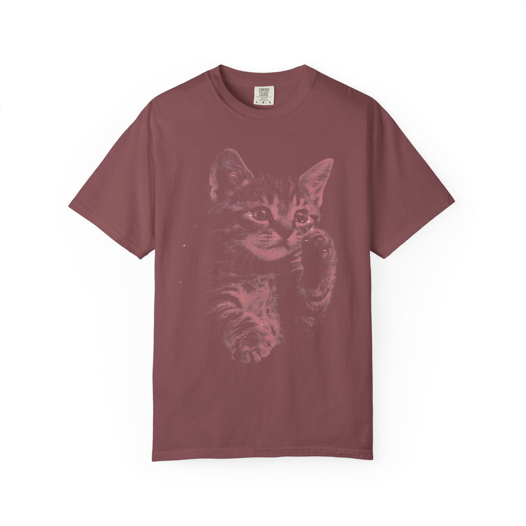 Cosmic Red Kitten Classic Tee | Galaxy Feline | Starry Sparkles