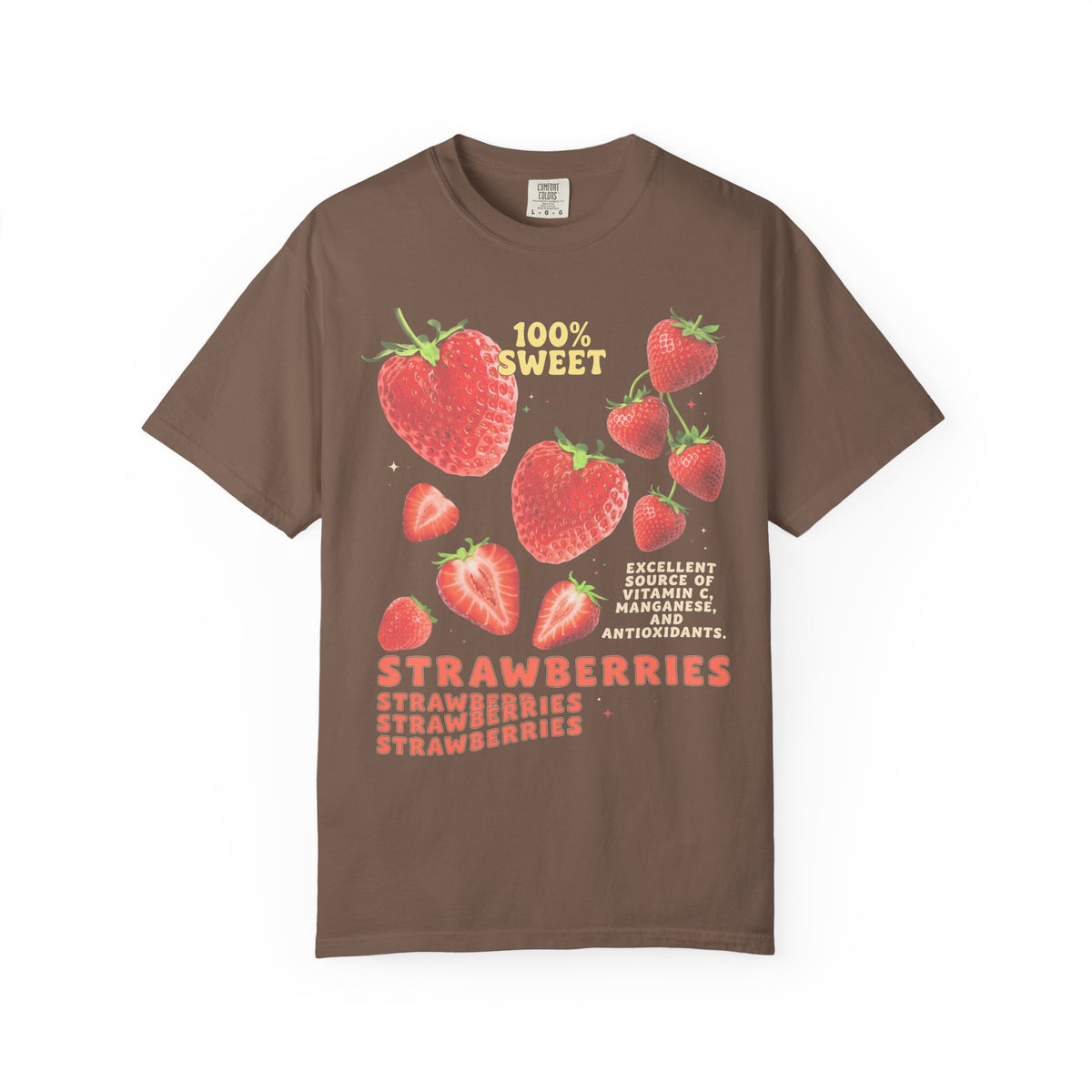 100% Sweet Strawberries Classic Tee | Healthy Fruit Art