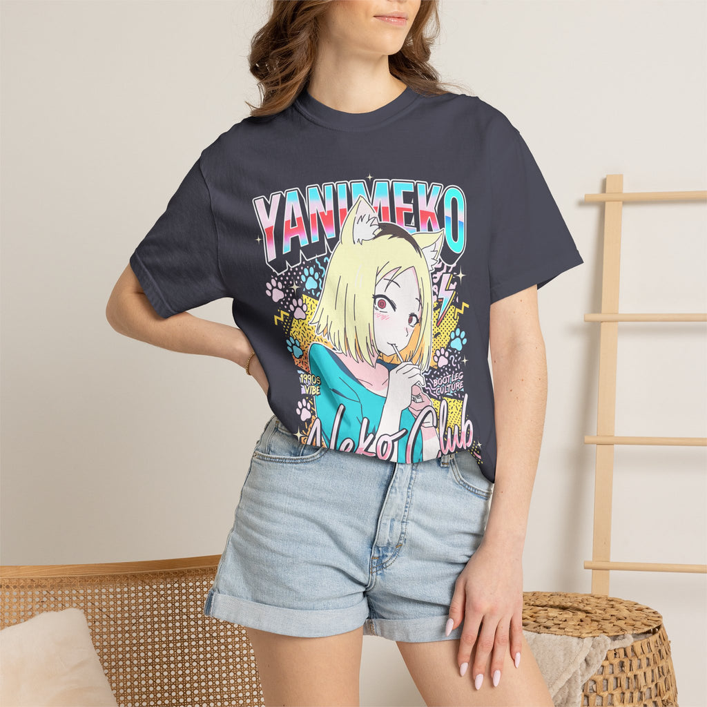 Neko Club Anime Girl Classic Tee | 1990s Vibe | Retro Gift