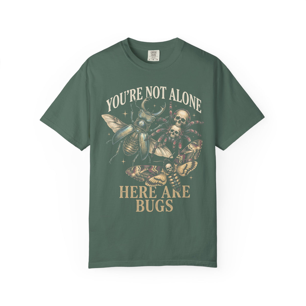 You're Not Alone Here Are Bugs Classic Tee | Entomology Goth
