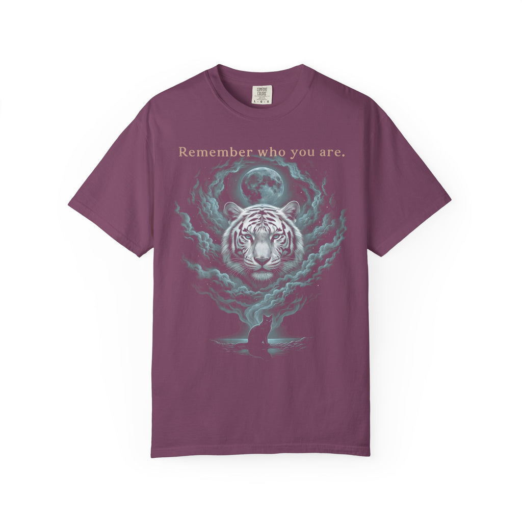 Remember Who You Are Classic Tee | Tiger & Cat | Full Moon