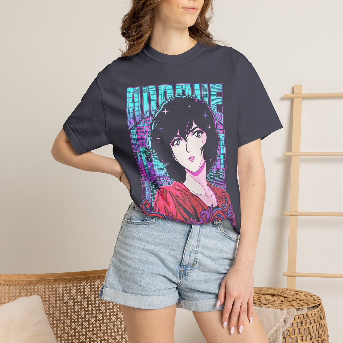 80s City Pop Girl Classic Tee | Anime Retro | Vintage Graphic