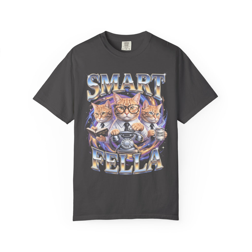 SMART FELLA Classic Tee | Catculus 101 | Cosmic Galaxy Cats