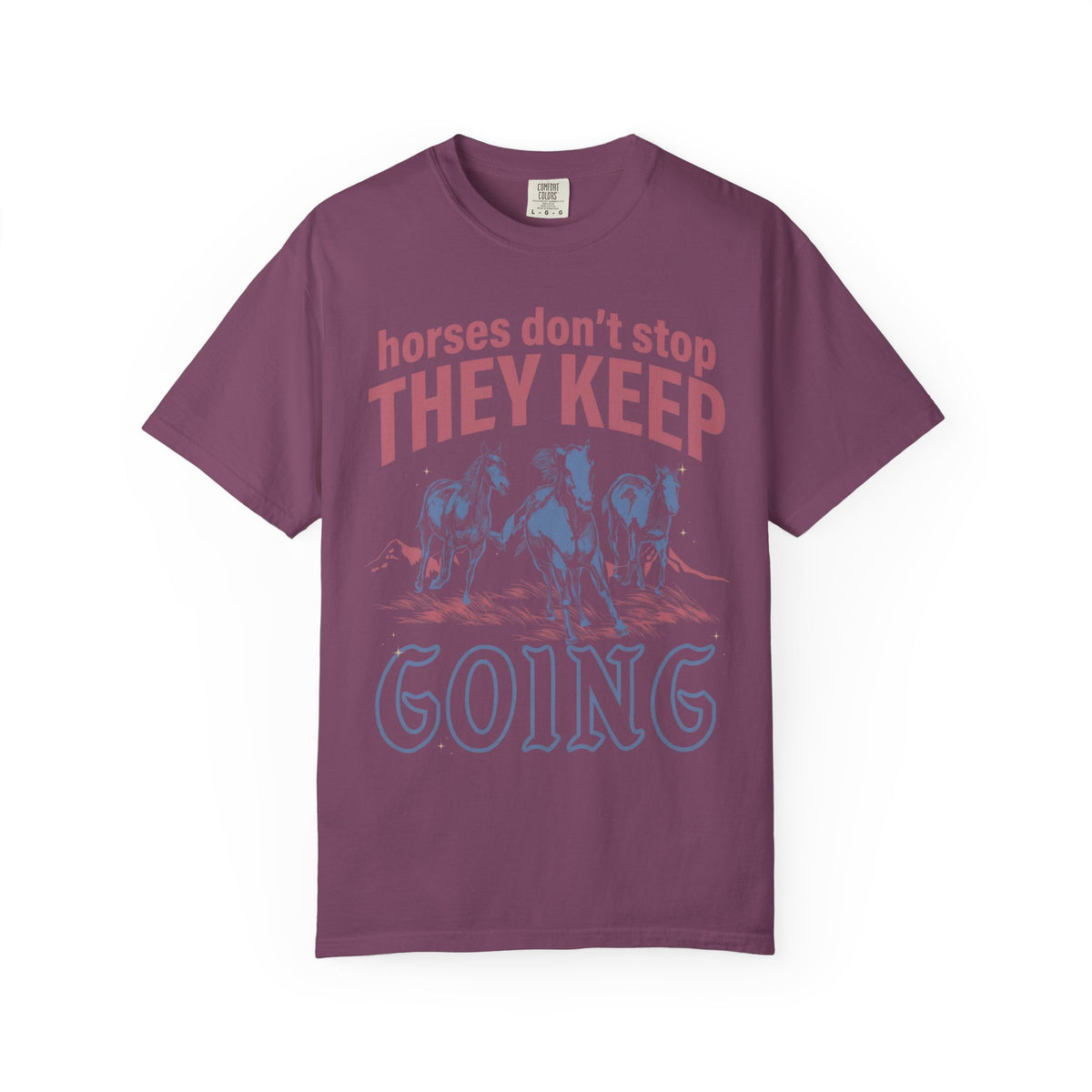 Horses Don't Stop Classic Tee | Galloping Western | Running