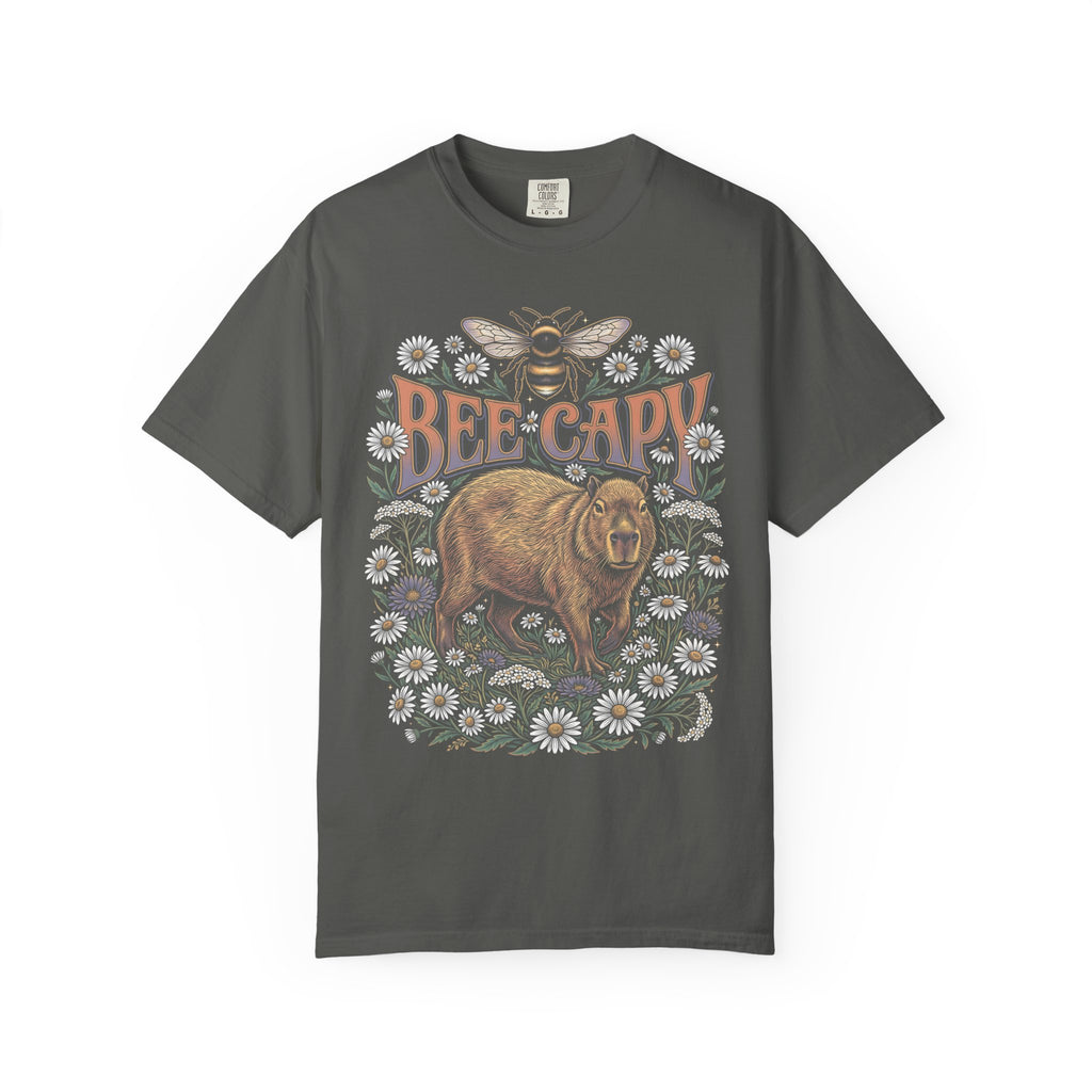 Bee Capy Classic Tee | Capybara Bumblebee | Floral Nature