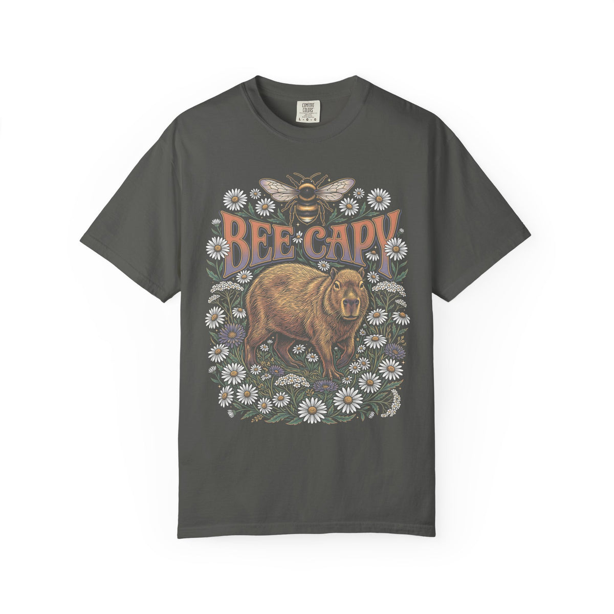 Bee Capy Classic Tee | Capybara Bumblebee | Floral Nature