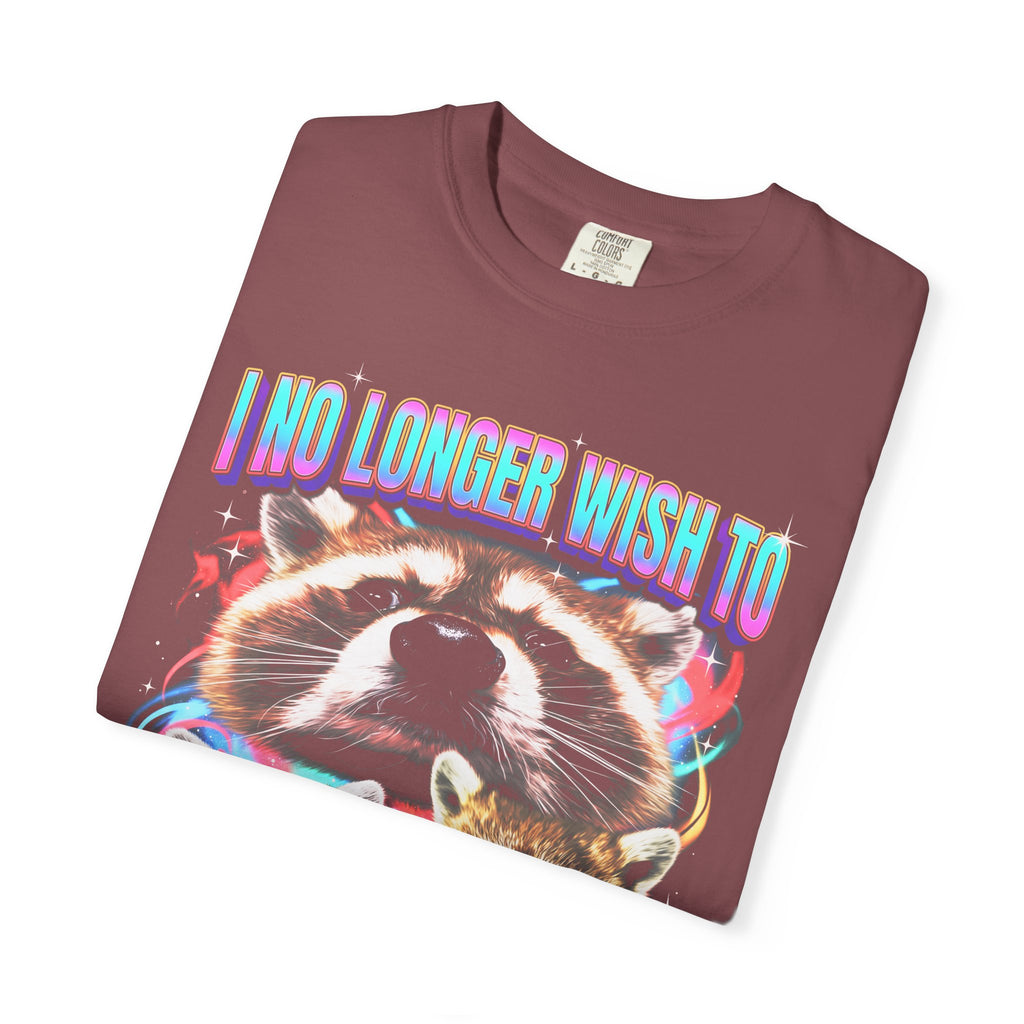 I No Longer Wish To Have Thoughts Classic Tee | Raccoon Meme