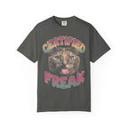 Certified Freak Cat Classic Tee | Funny Blep Mlem | Retro Art