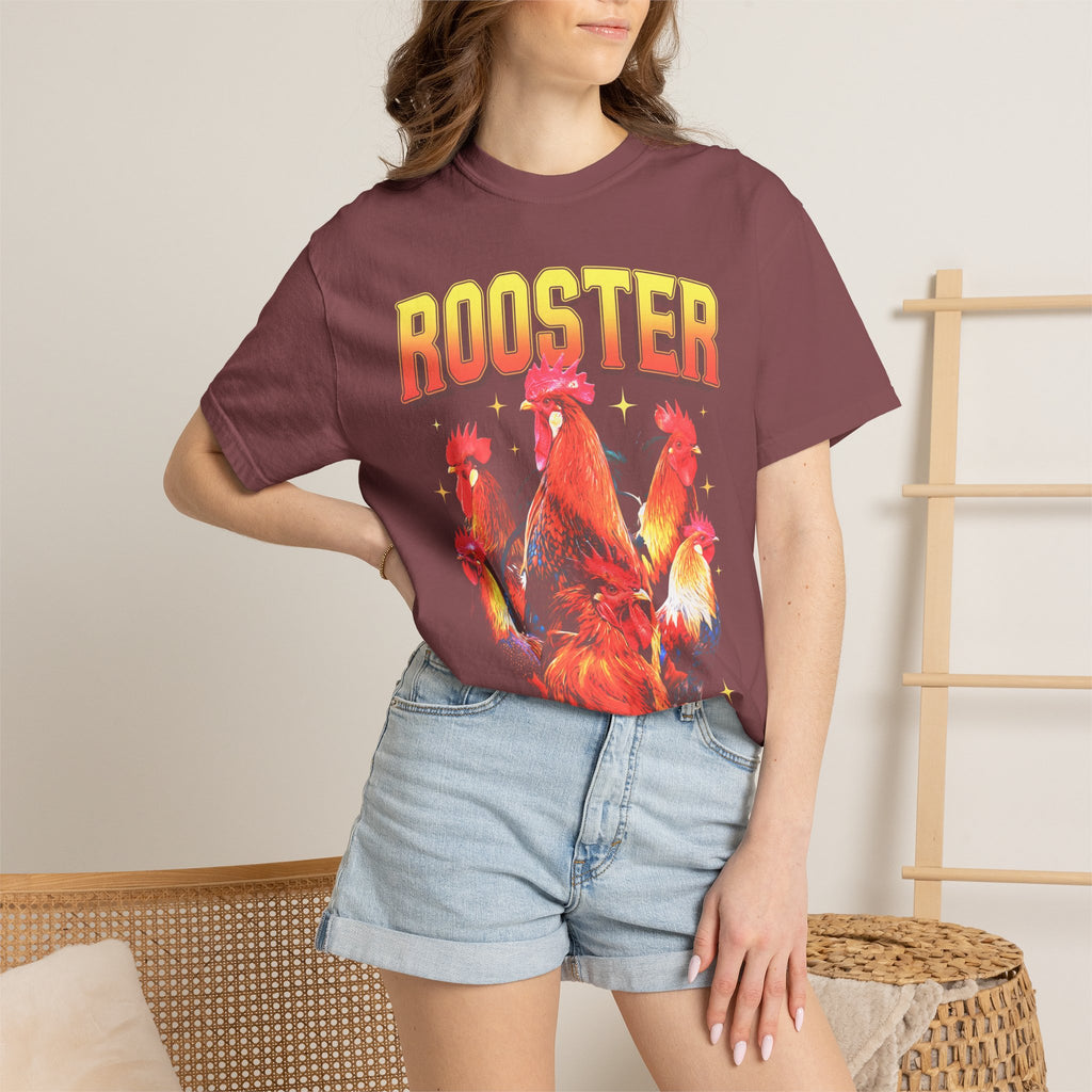 Vintage Rooster Classic Tee | 90s Graphic | Chicken Gift