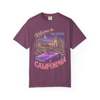 Hotel California Classic Tee | Retrowave Car | Vaporwave Art