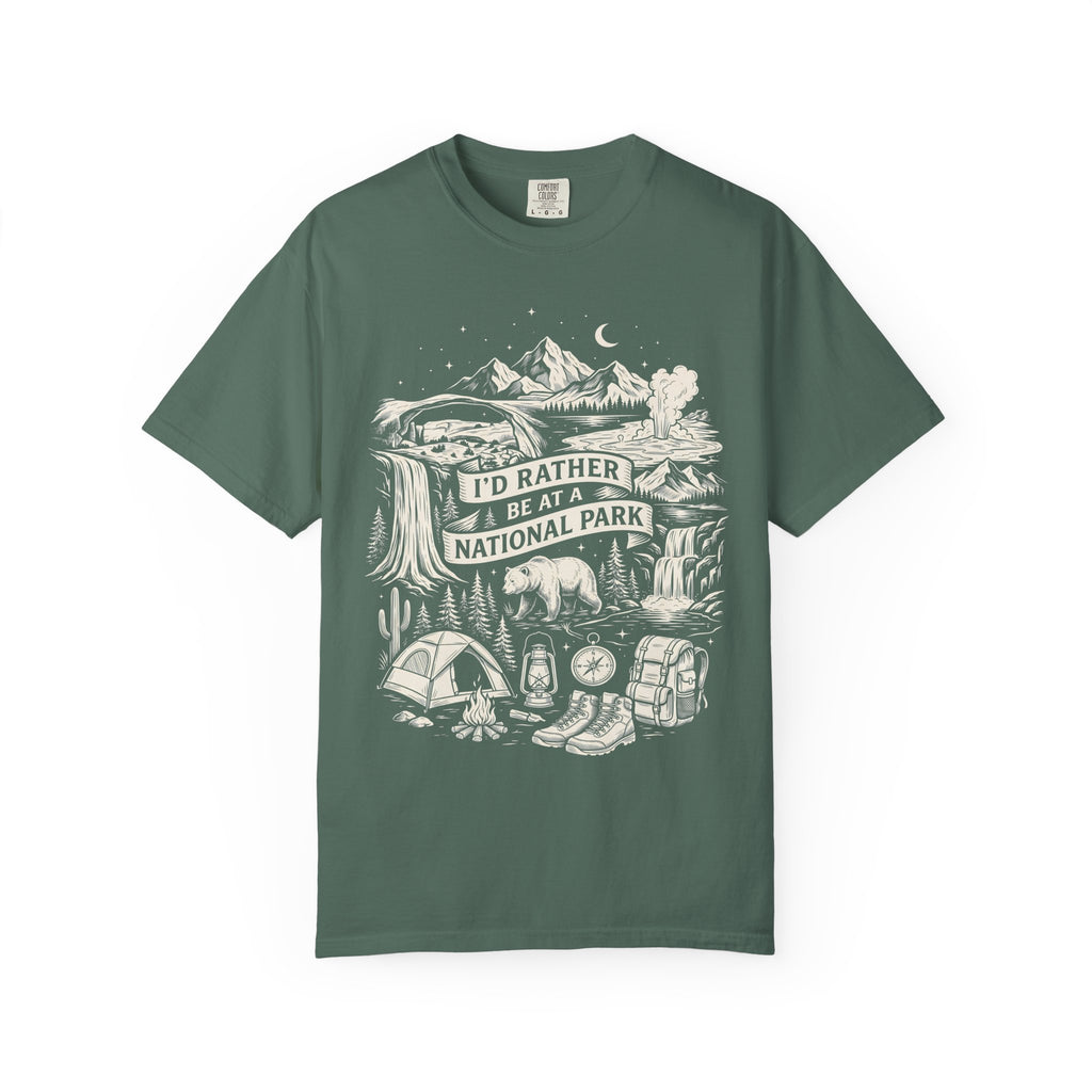 I'd Rather Be At A National Park Classic Tee | Hiking Bear Camping