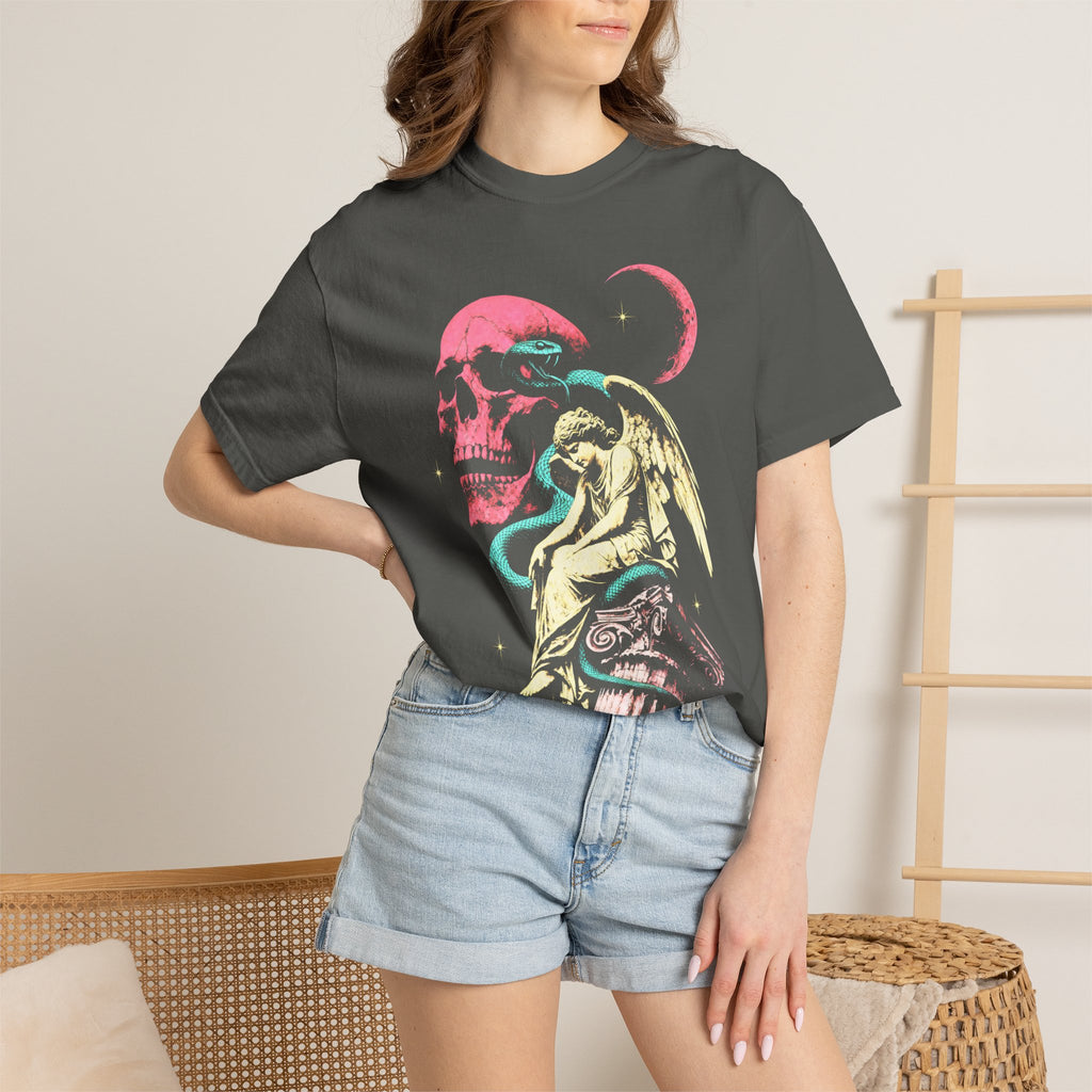 Skull Snake Angel Classic Tee | Retro Gothic | Vintage Gift