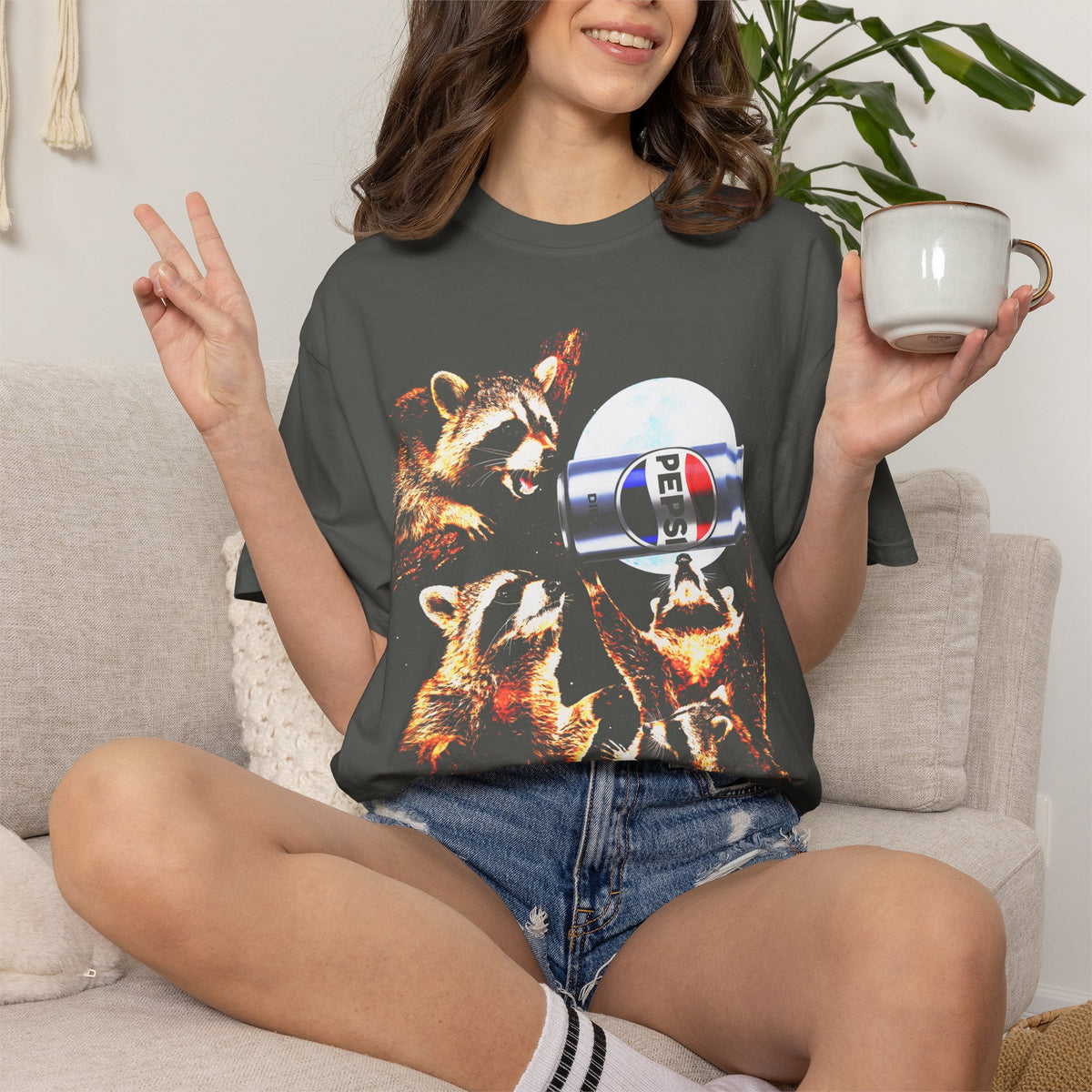 Raccoon Diet Pepsi Classic Tee | 90s Vintage | Funny Gift