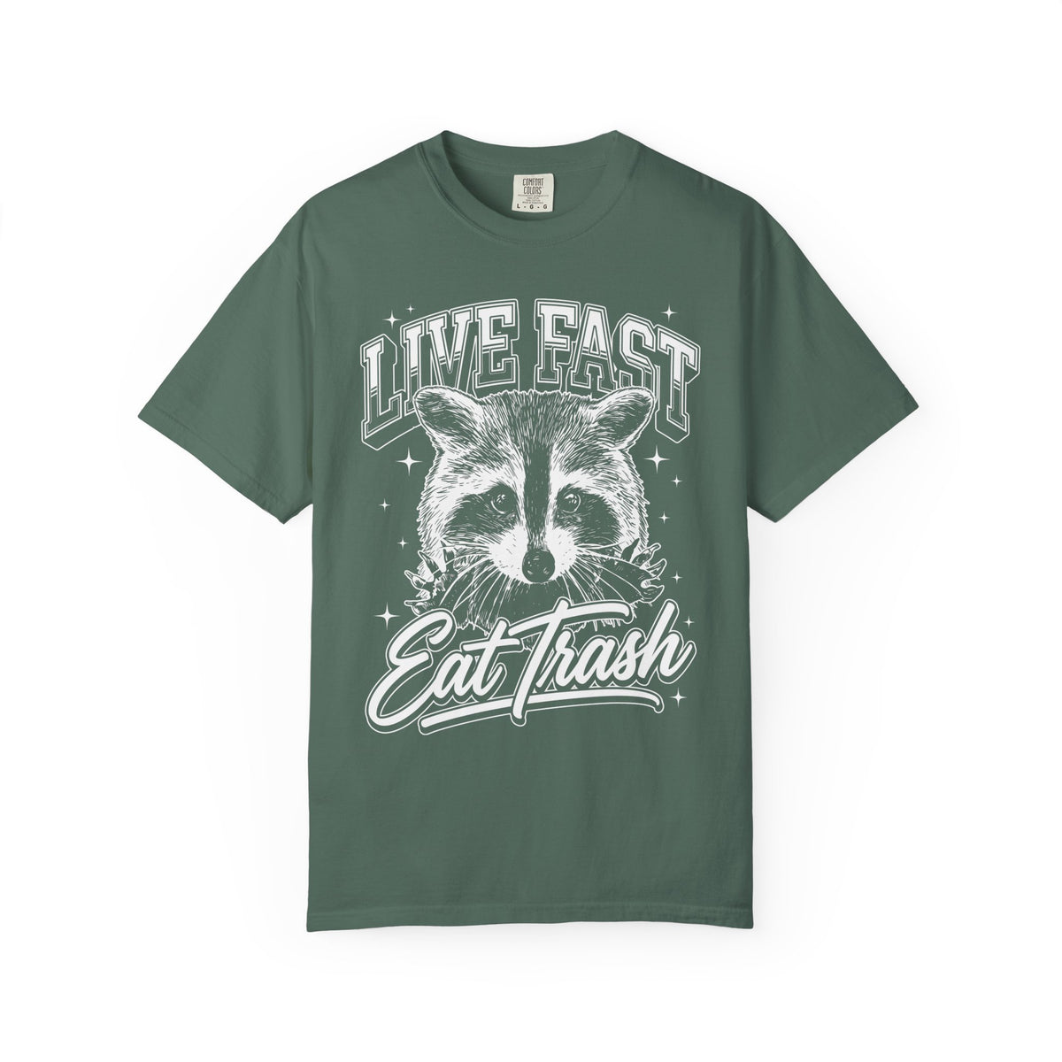 Live Fast Eat Trash Raccoon Classic Tee | Vintage | Funny Gift