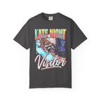 Late Night Visitor Raccoon Classic Tee | Retro Neon | Vintage
