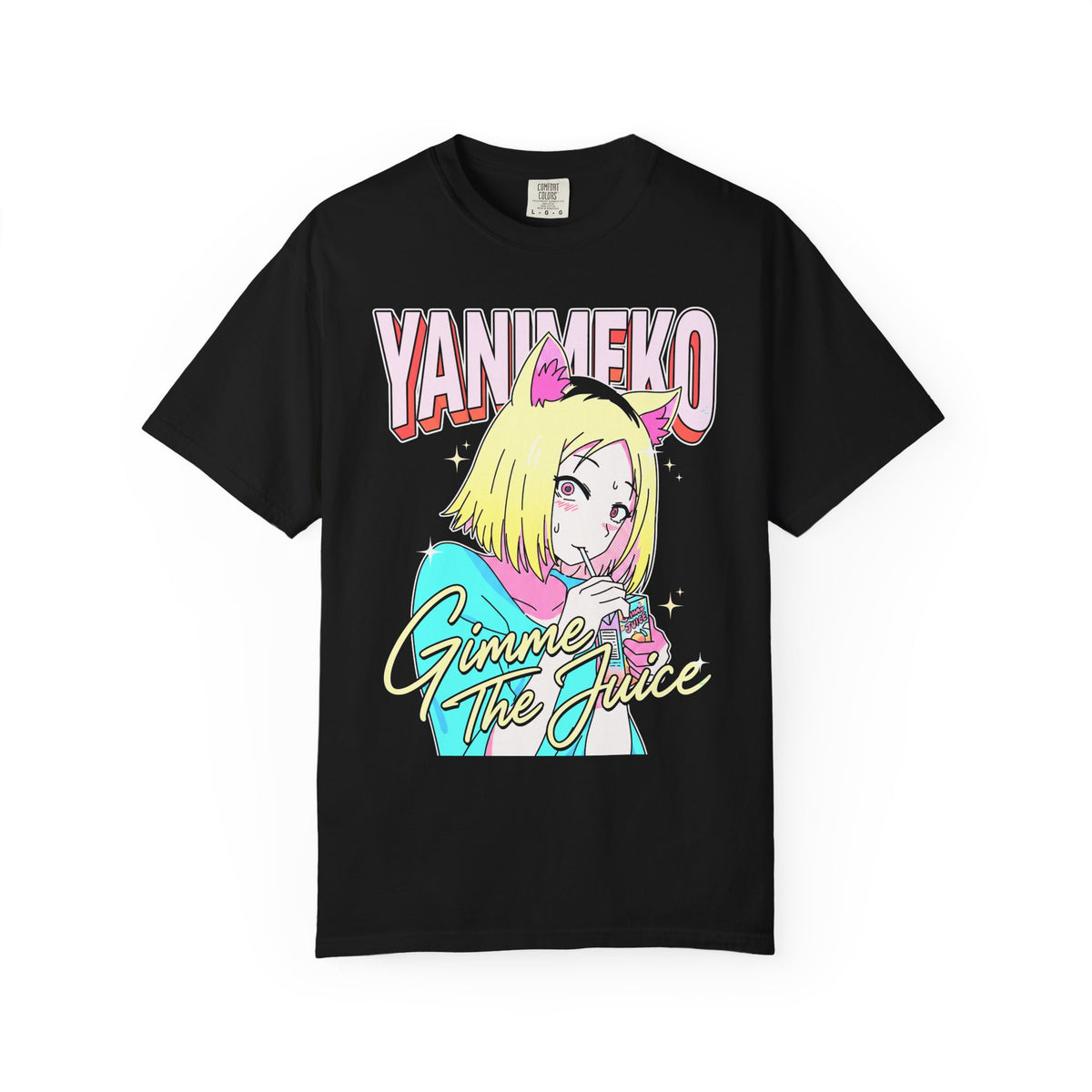 Gimme The Juice Classic Tee | Retro 90s | Anime Cat Girl