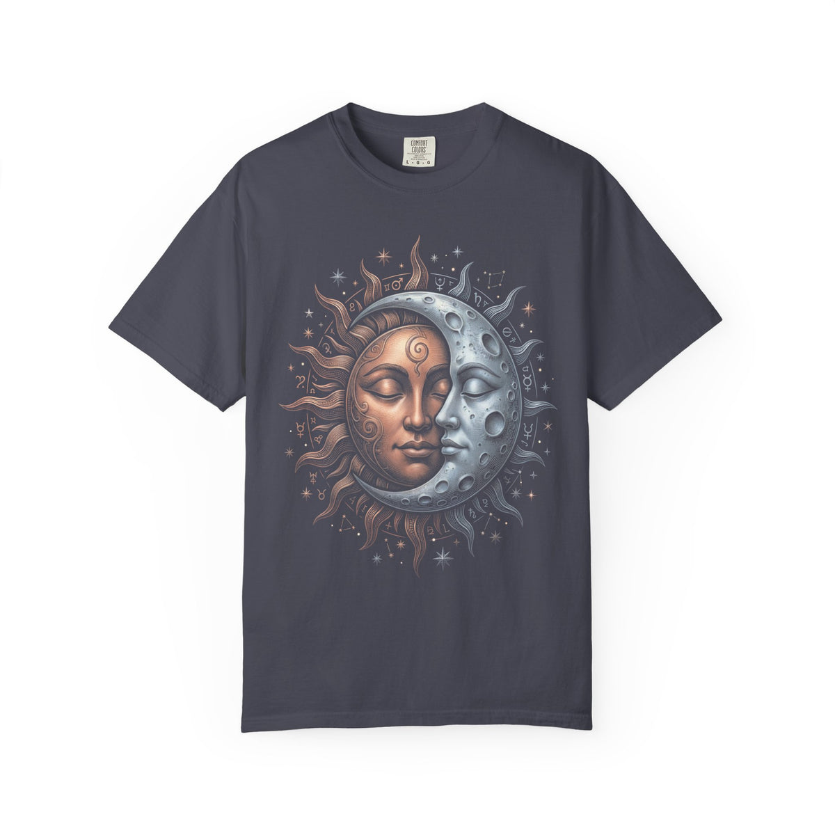 Sun Moon Celestial Faces Classic Tee | Vintage Astrology