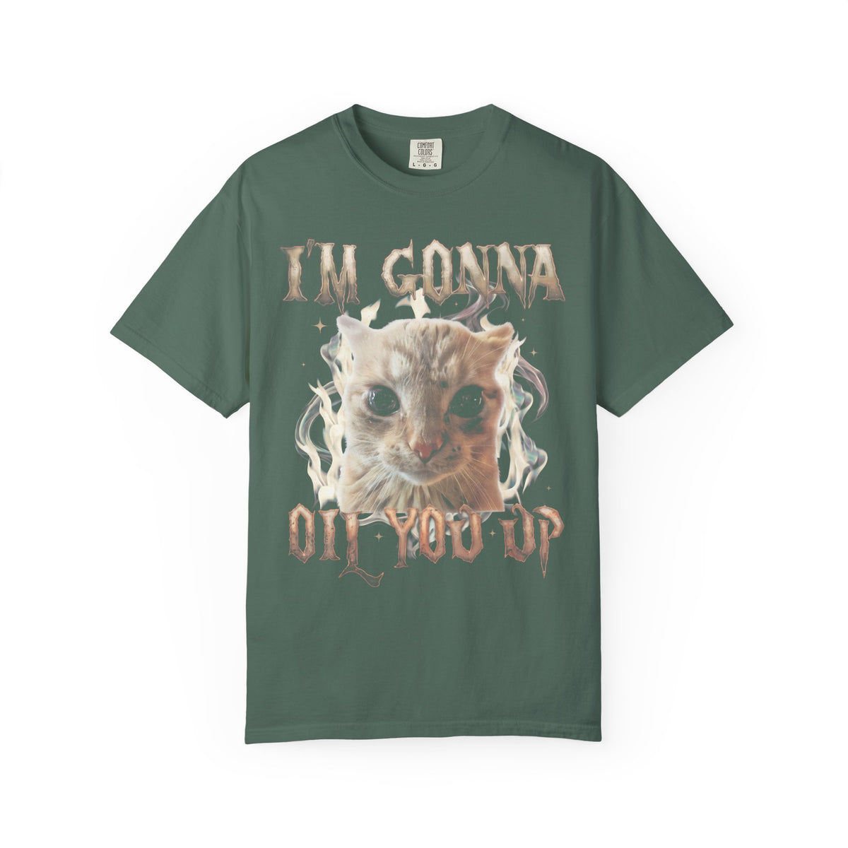 I'm Gonna Oil You Up Classic Tee | Meme Cat | Heavy Metal Bootleg