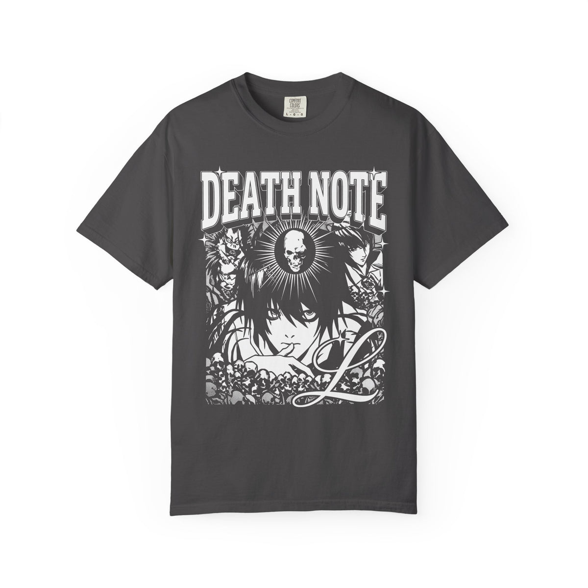 Gothic Skull Manga Detective Classic Tee | Dark Anime Gift
