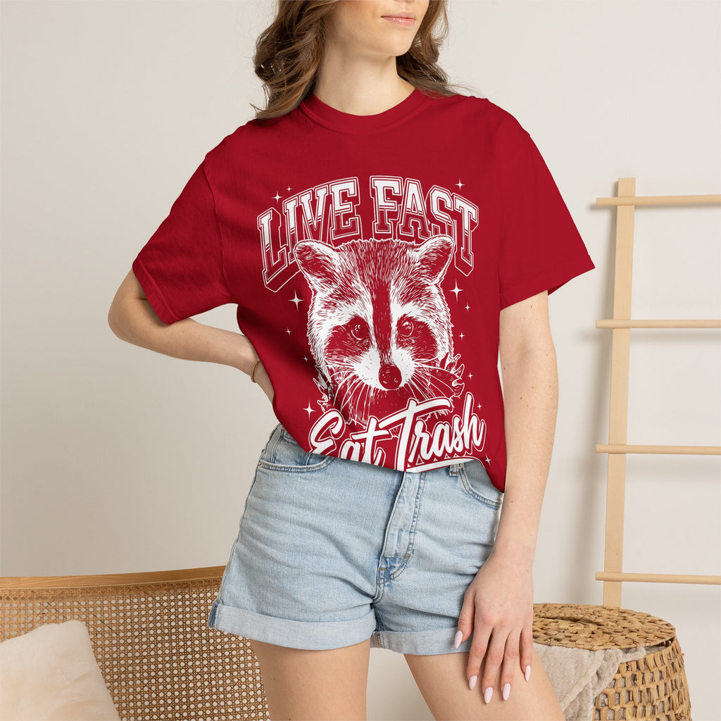 Live Fast Eat Trash Raccoon Classic Tee | Vintage | Funny Gift