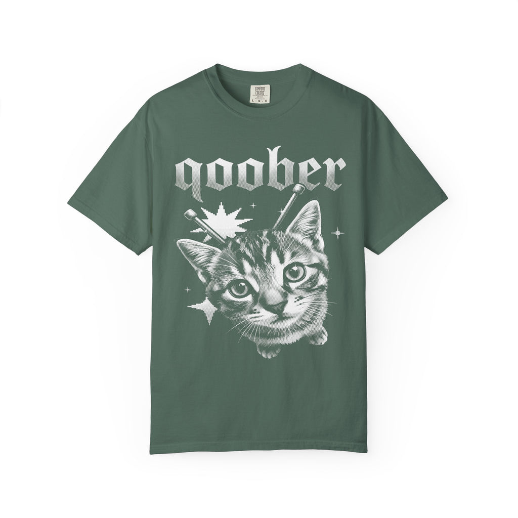 Qoober Gothic Cat Classic Tee | Metal Kitten | Punk Aesthetic