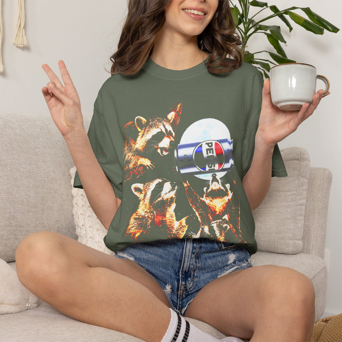 Raccoon Diet Pepsi Classic Tee | 90s Vintage | Funny Gift