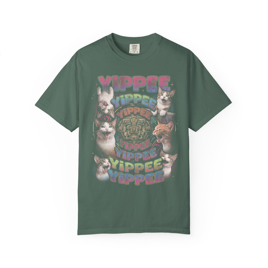 Yippee Screaming Cat Classic Tee | Psychedelic | Bootleg Art