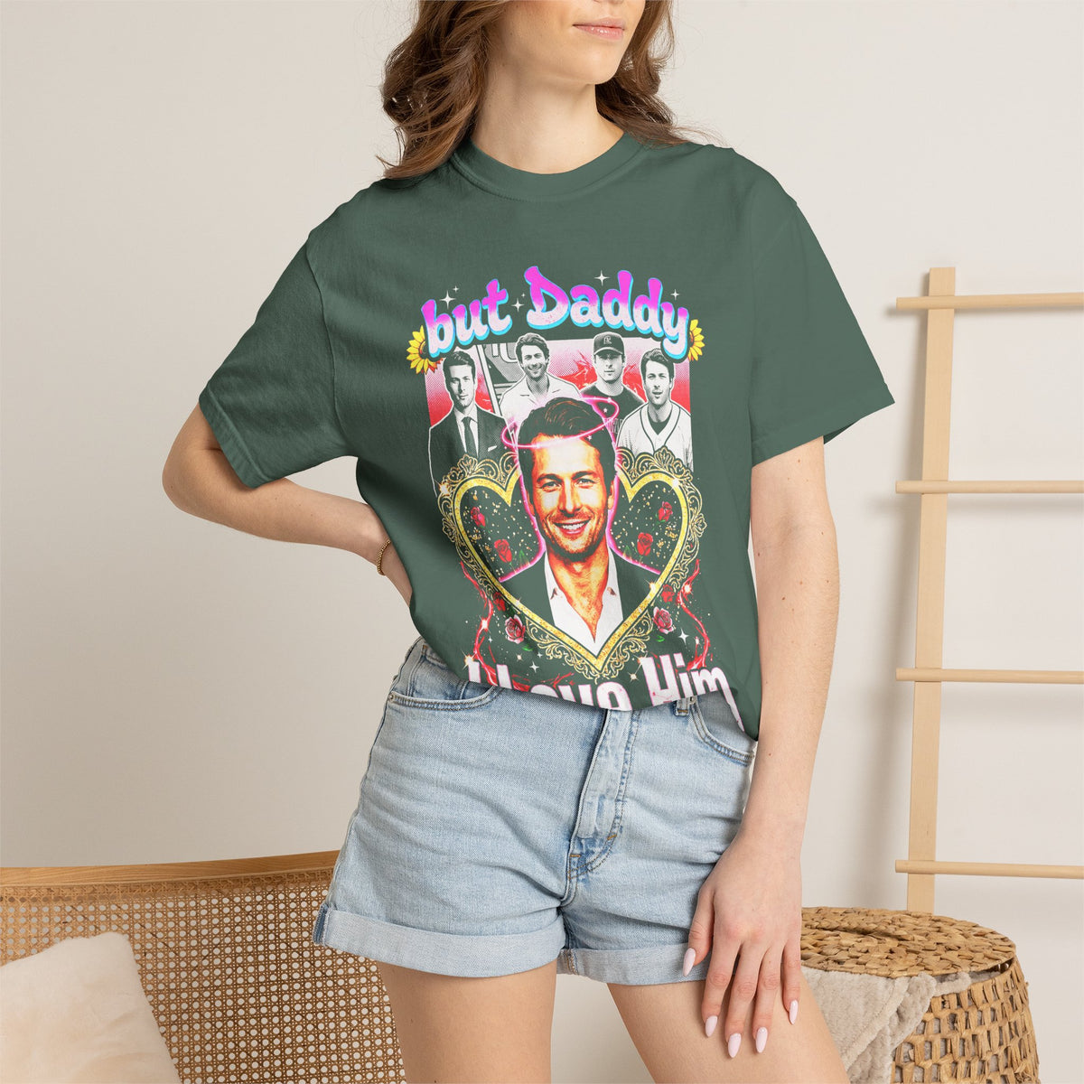 Glen Powell Classic Tee | But Daddy I Love Him | 90s Gift