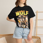 Wolf Lightning T-Shirt - Vintage 90s Animal Lover Graphic Tee