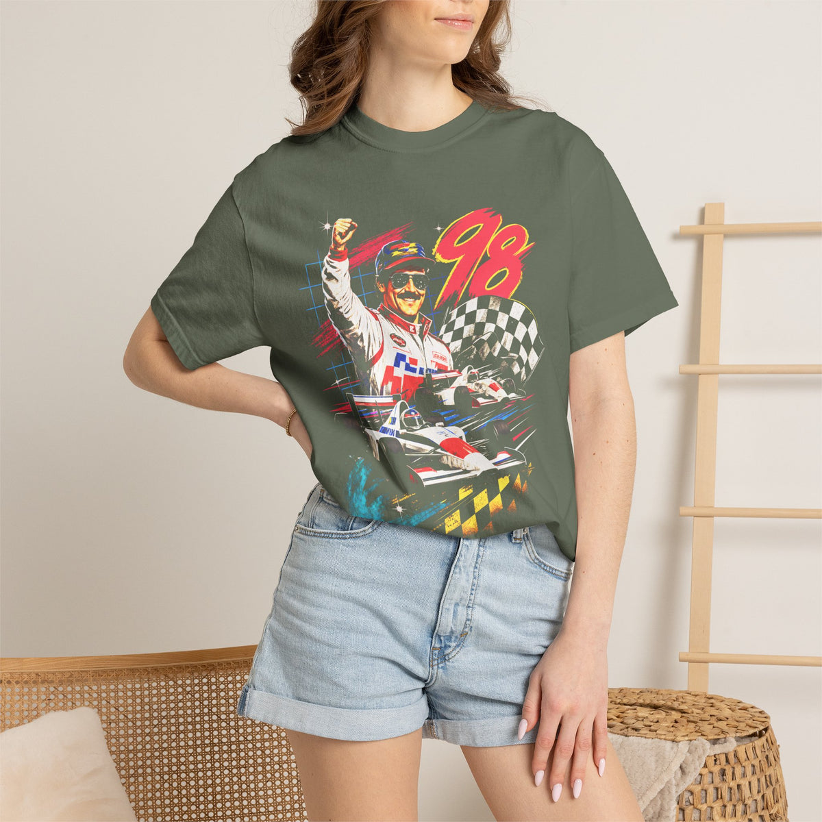 Vintage 98 Racing Driver Classic Tee | 90s Motorsport Gift