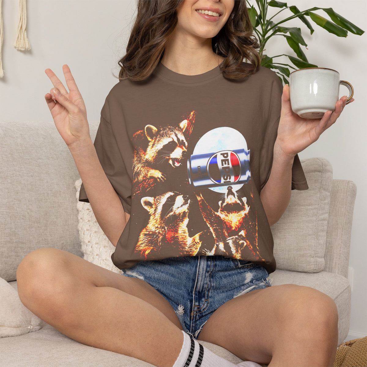 Raccoon Diet Pepsi Classic Tee | 90s Vintage | Funny Gift