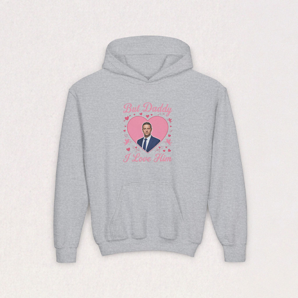 But Daddy I Love Him, Tim Robinson Youth Heavy Blend Hooded Sweatshirt