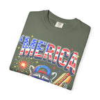 Merica Patriotic Raccoon Classic Tee | 4th Of July | USA Flag