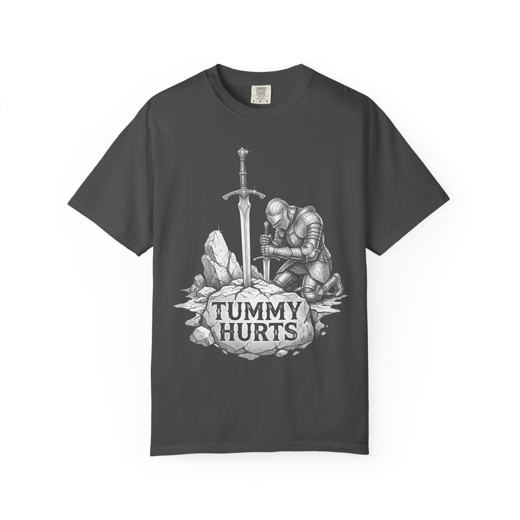 Tummy Hurts Classic Tee | Dark Fantasy | Kneeling Knight