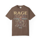 RAGE CONSUMES ME Classic Tee | Kneeling Knight | Dark Fantasy
