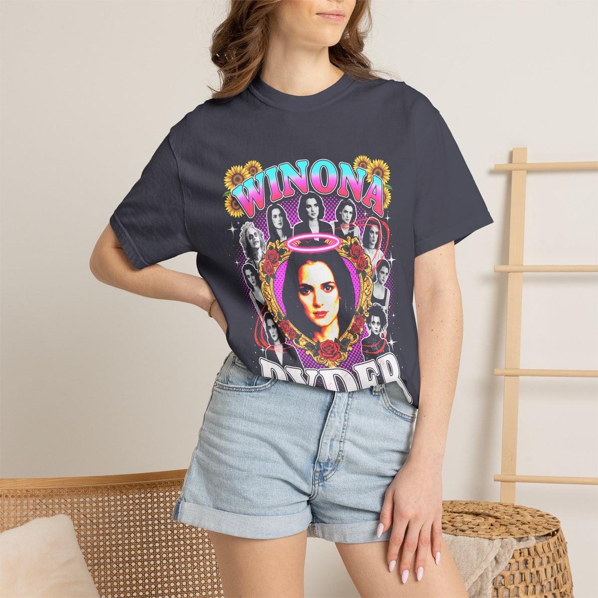 Winona Ryder Classic Tee | 90s Vintage | Retro Actress Gift