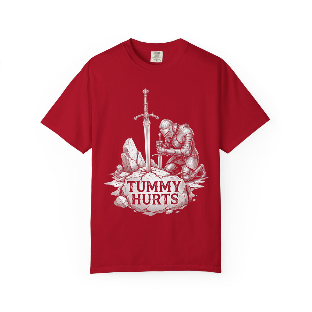 Tummy Hurts Classic Tee | Dark Fantasy | Kneeling Knight