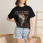 Off To Cause A Kerfuffle Classic Tee | Tabby Cat | Vintage