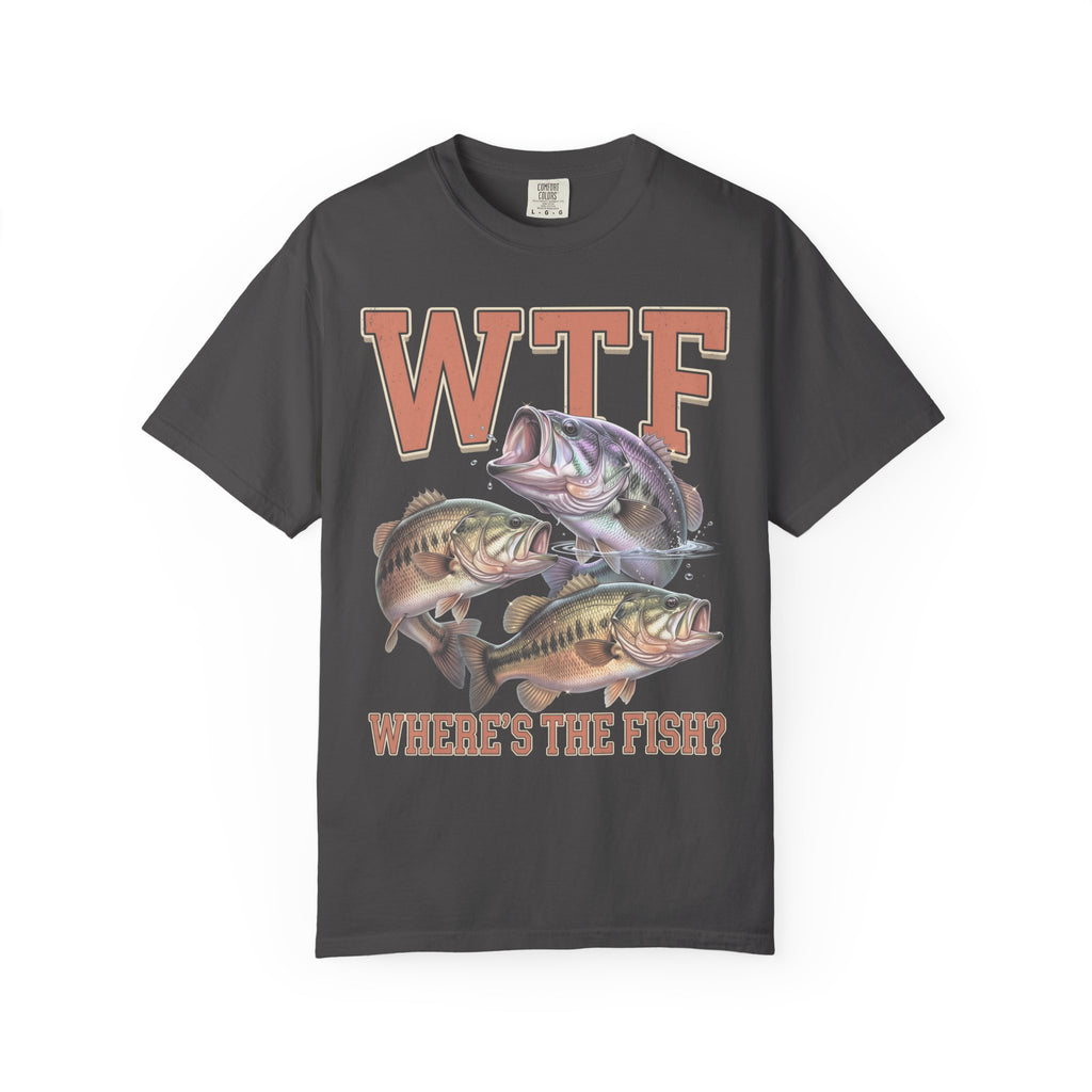 Where's The Fish Classic Tee | Bass Fishing | Fisherman Art
