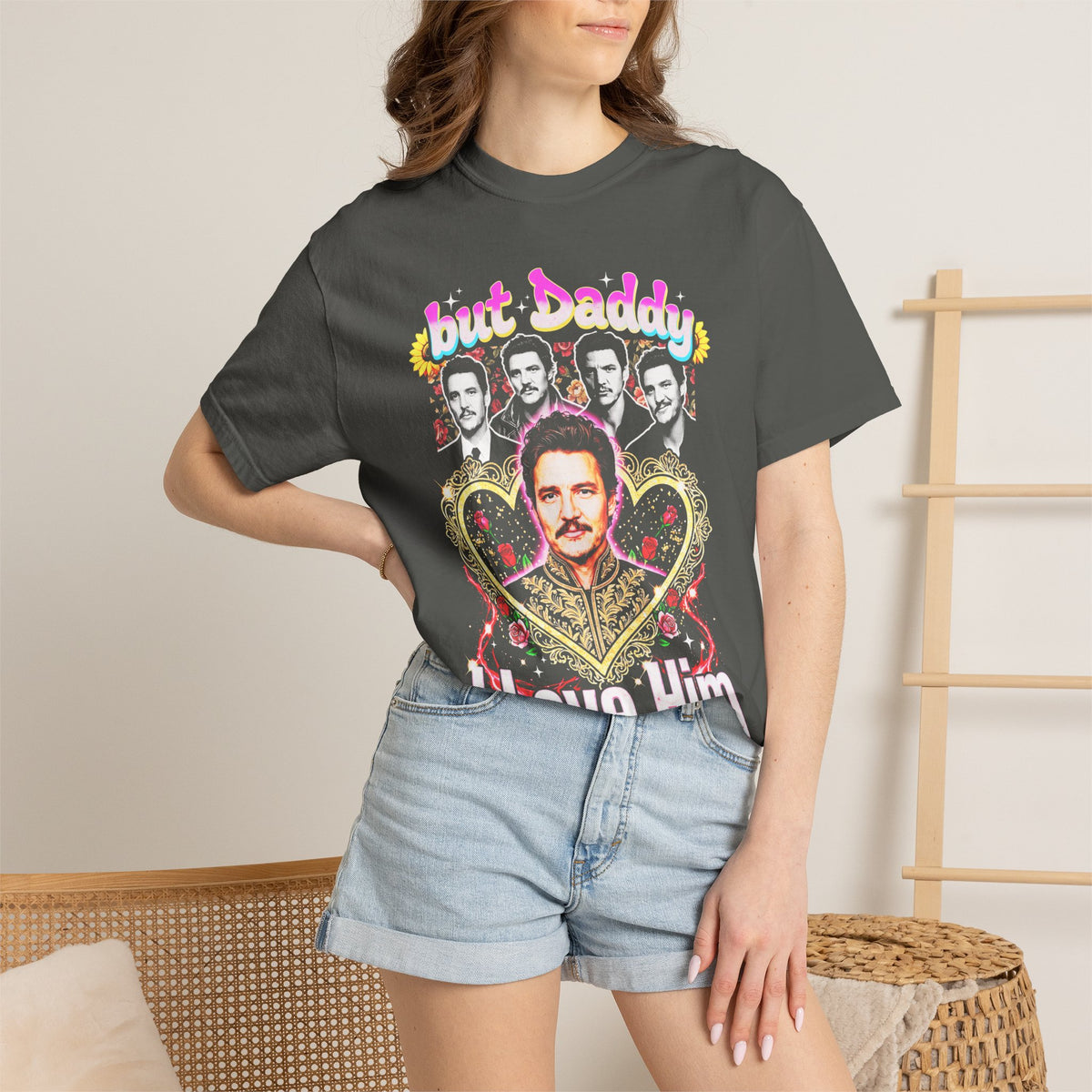 But Daddy I Love Him Pedro Pascal Classic Tee | 90s Vintage