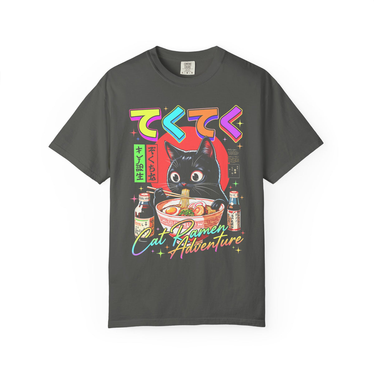 Cute Black Cat Ramen Classic Tee | Japanese Food | Retro Gift