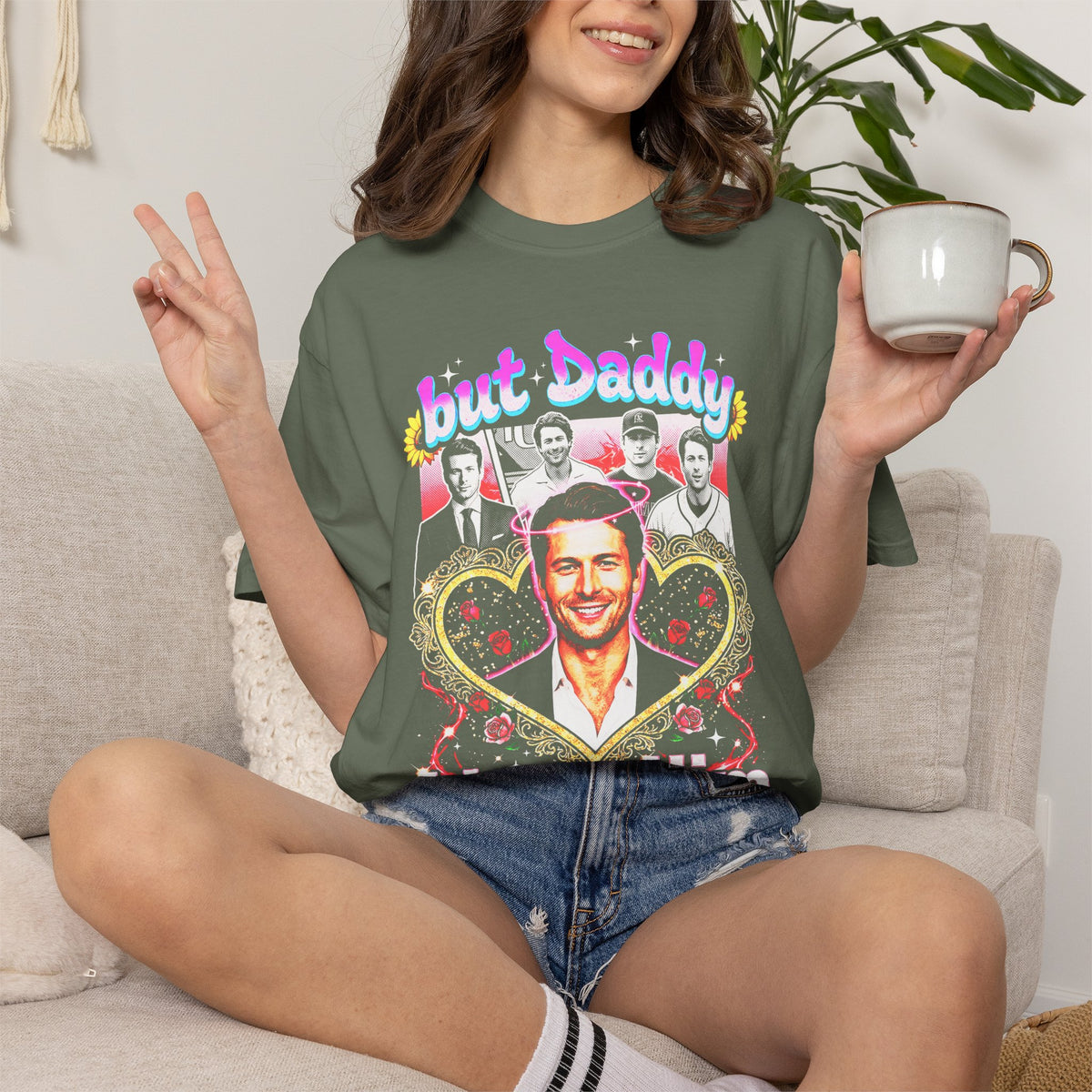 Glen Powell Classic Tee | But Daddy I Love Him | 90s Gift