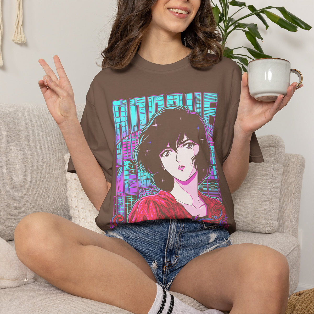 80s City Pop Girl Classic Tee | Anime Retro | Vintage Graphic