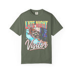 Late Night Visitor Raccoon Classic Tee | Retro Neon | Vintage