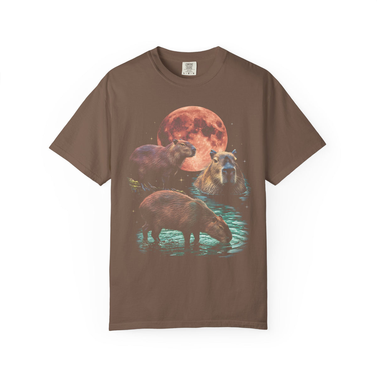 Blood Moon Capybara Classic Tee | Animal Lover | Vintage Bootleg